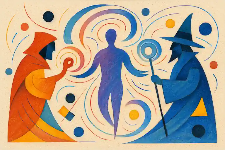 Red, Blue, and Purple